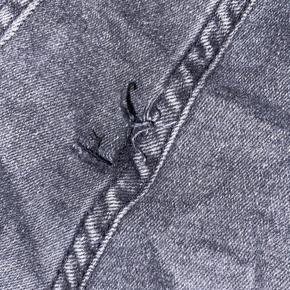 Gray Boot Cut Low Waisted Jeans - Picture 3 of 3